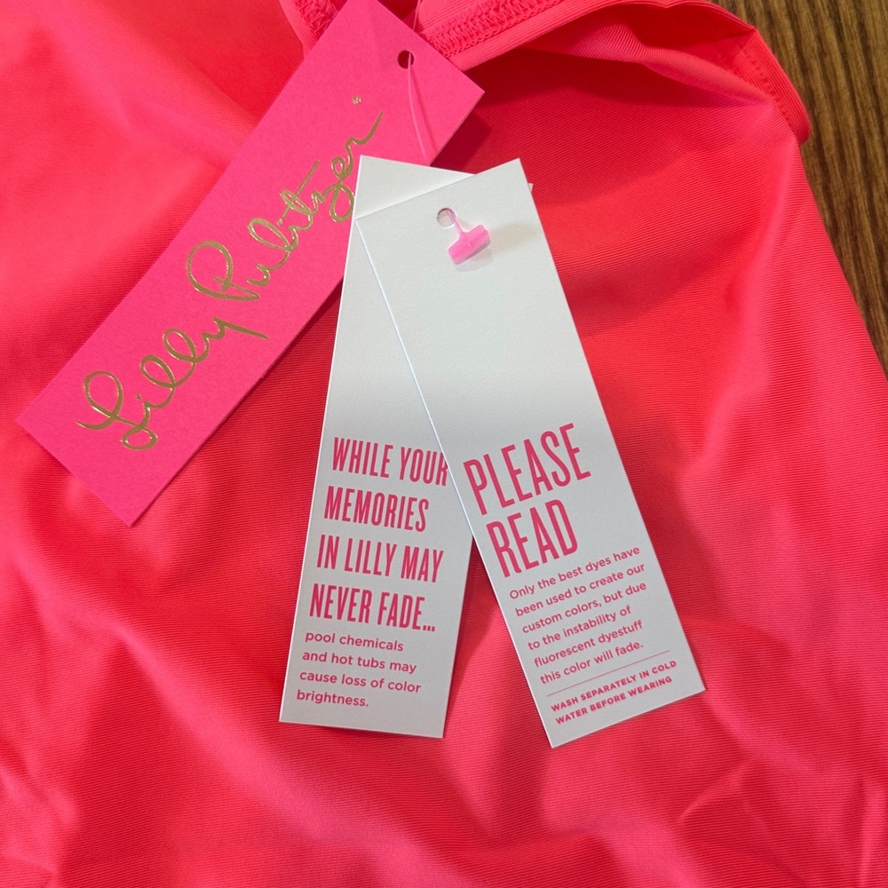 Lilly Pulitzer Neon Pink Sarong NWT XS/S - Picture 4 of 6